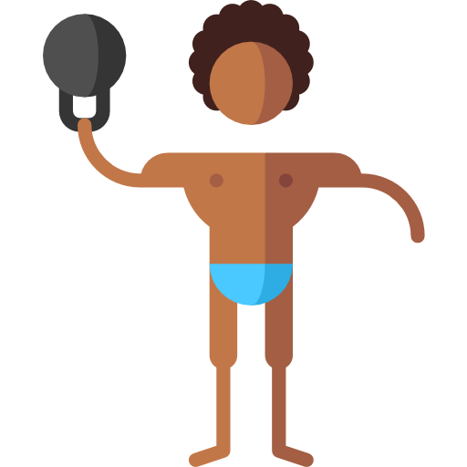 man doing a kettlebell swing