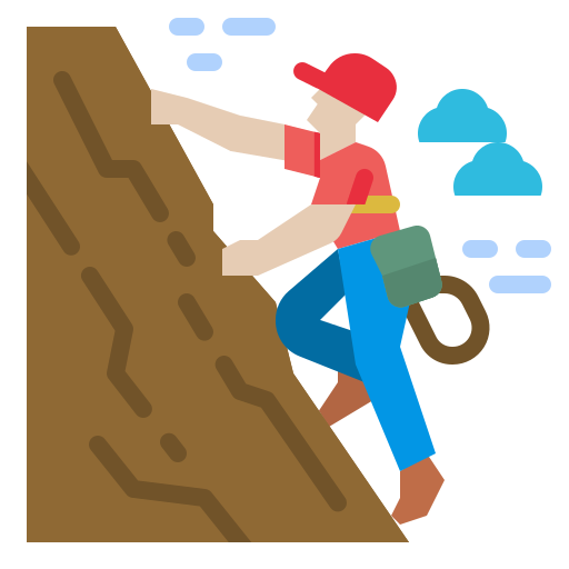a mountain climber